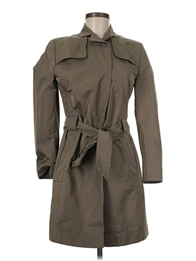 Pre-owned Akris Punto Trenchcoat In Green