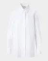 Akris Punto Tunic Cotton Poplin Blouse In Cream