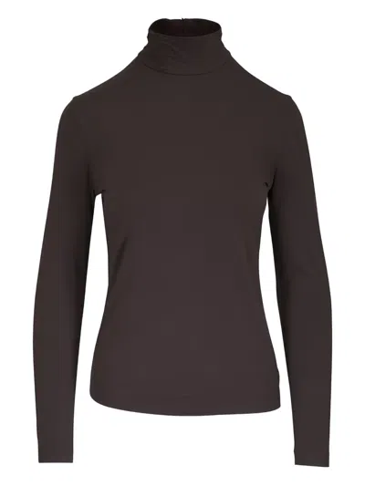 Akris Punto Turtle Neck Top In Brown