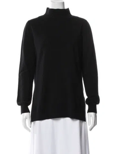 Pre-owned Akris Punto Turtleneck Sweater In Black