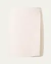 Akris Punto Tweed A-line Wrap Skirt In Pink