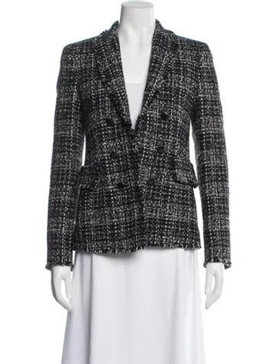 Pre-owned Akris Punto Tweed Pattern Blazer In Gray