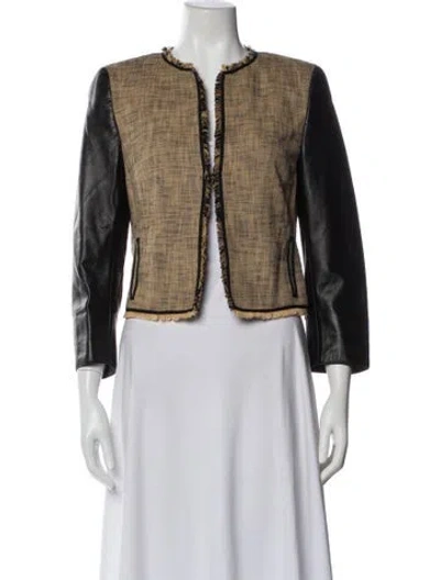Pre-owned Akris Punto Tweed Pattern Evening Jacket