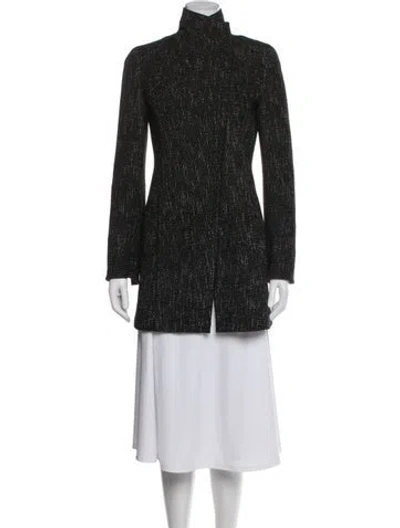 Pre-owned Akris Punto Tweed Pattern Jacket In Multi