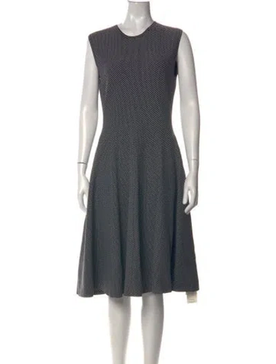 Pre-owned Akris Punto Tweed Pattern Knee-length Dress In Multi