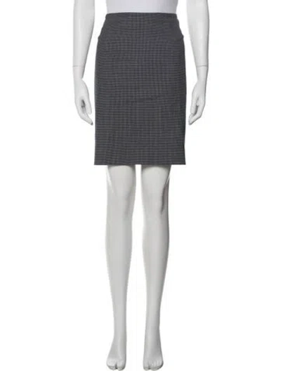 Pre-owned Akris Punto Tweed Pattern Mini Skirt In Multi