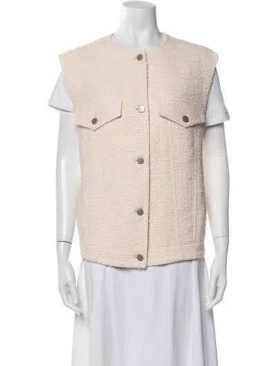 Pre-owned Akris Punto Tweed Pattern Vest In Neutrals