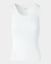 Akris Punto Crewneck Cotton Rib Tank Top