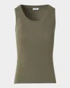 Akris Punto Twisted Rib Knit Tank Top