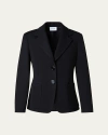 Akris Punto Two-button Wool Blazer In Black