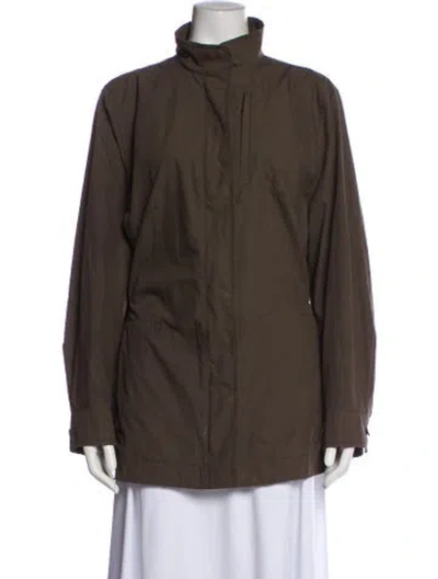 Pre-owned Akris Punto Utility Jacket In Green