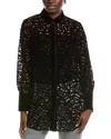 Akris Punto Velvet Lace Blouse