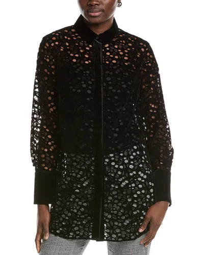 Akris Punto Velvet Lace Blouse