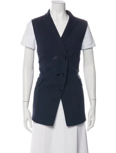 Pre-owned Akris Punto Vest In Blue