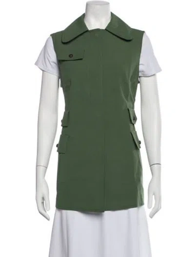 Pre-owned Akris Punto Vest In Green