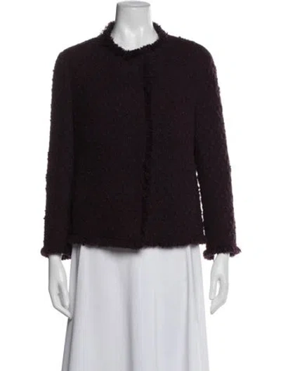 Pre-owned Akris Punto Vintage Jacket In Burgundy