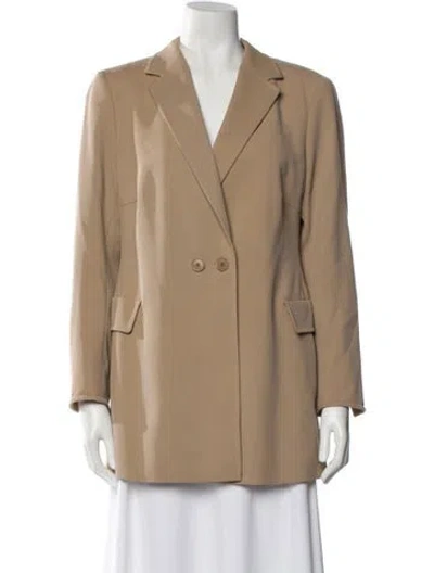 Pre-owned Akris Punto Virgin Wool Blazer In Neutral