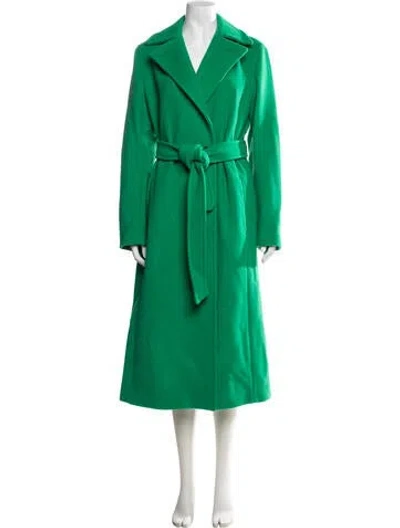 Pre-owned Akris Punto Virgin Wool Coat In Green