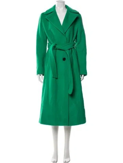Pre-owned Akris Punto Virgin Wool Coat In Green