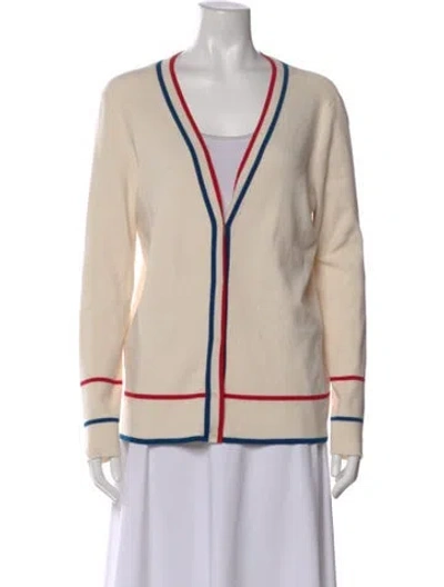 Pre-owned Akris Punto Virgin Wool Colorblock Pattern Sweater In Neutral