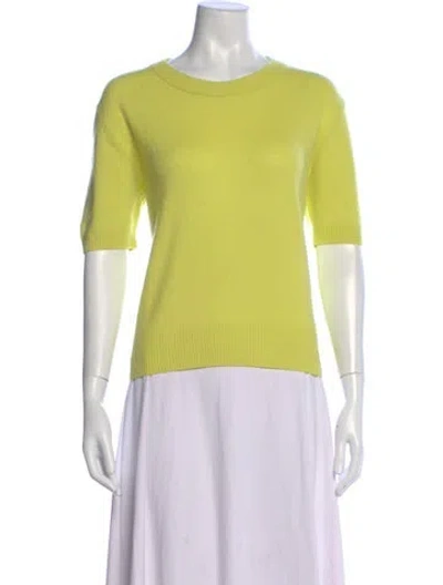 Pre-owned Akris Punto Virgin Wool Crew Neck Sweater In Green