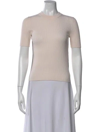 Pre-owned Akris Punto Virgin Wool Crew Neck Sweater In Neutral