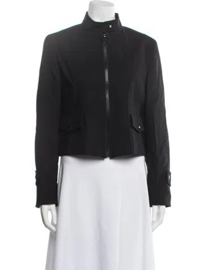 Pre-owned Akris Punto Virgin Wool Jacket In Black