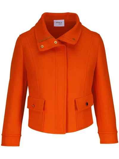Akris Punto Jacke Aus Schurwolle In Orange