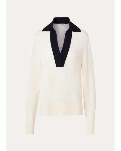 Akris Punto Virgin Wool Polo Sweater In Neutral
