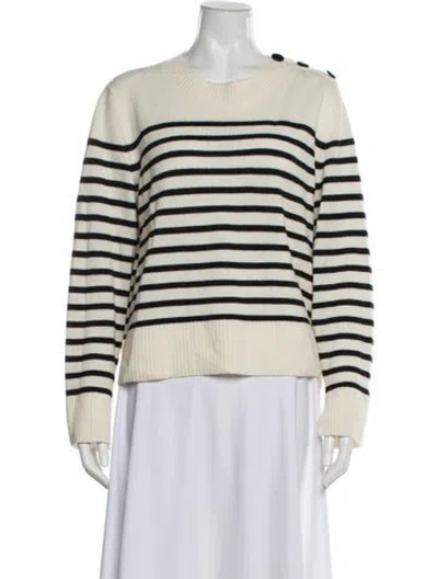 Pre-owned Akris Punto Virgin Wool Striped Sweater In Multi