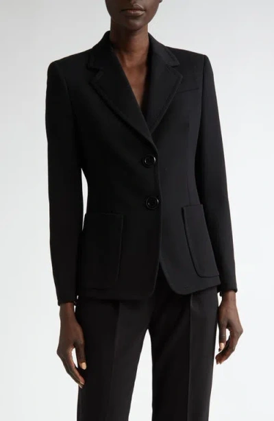 AKRIS PUNTO AKRIS PUNTO VIRGIN WOOL TRICOTINE BLAZER