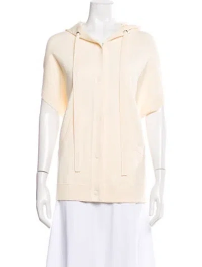 Pre-owned Akris Punto Virgin Wool Vest In Neutral
