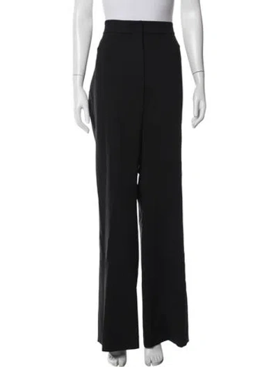 Pre-owned Akris Punto Virgin Wool Wide Leg Pants W/ Tags In Black