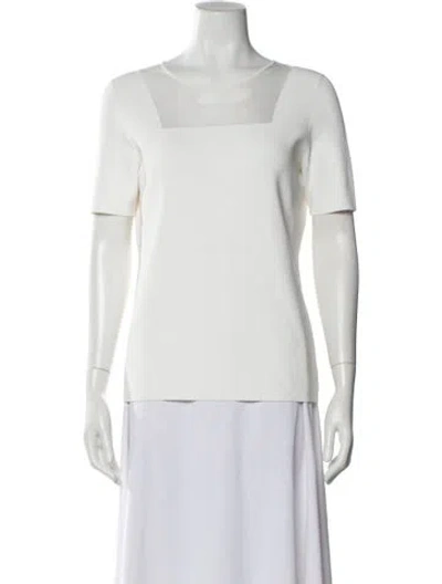 Pre-owned Akris Punto V-neck Sweater In Neutral