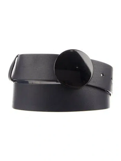 Pre-owned Akris Punto Waist Belt Leather Belt In Blue