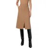 Akris Punto Washed Denim A-line Midi Skirt In Caramel