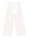 Akris Punto Wide-leg Knitted Trousers In White