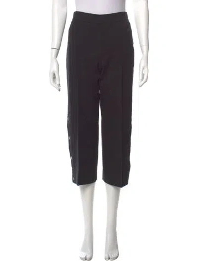 Pre-owned Akris Punto Wide Leg Pants In Black