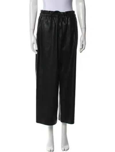 Pre-owned Akris Punto Wide Leg Pants In Black