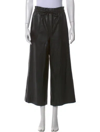 Pre-owned Akris Punto Wide Leg Pants In Black