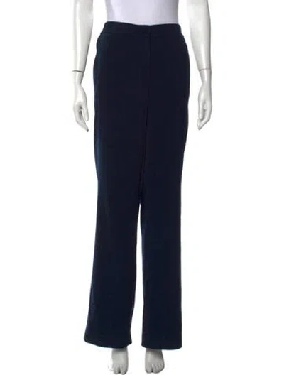 Pre-owned Akris Punto Wide Leg Pants In Black
