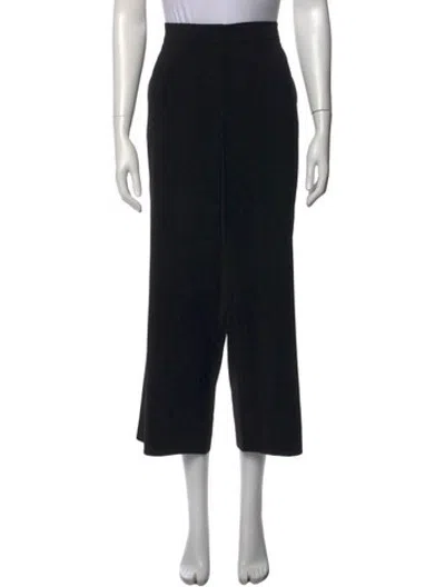 Pre-owned Akris Punto Wide Leg Pants In Black