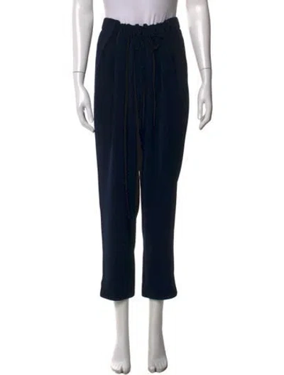 Pre-owned Akris Punto Wide Leg Pants In Black/blue