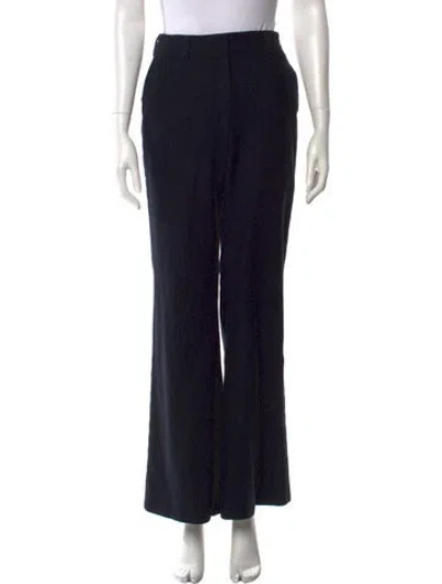 Pre-owned Akris Punto Wide Leg Pants In Blue
