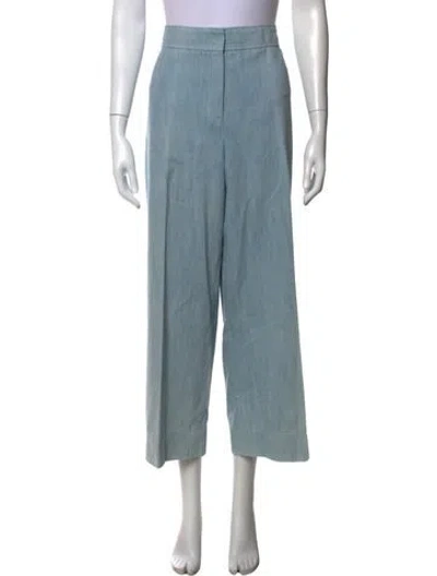 Pre-owned Akris Punto Wide Leg Pants In Blue