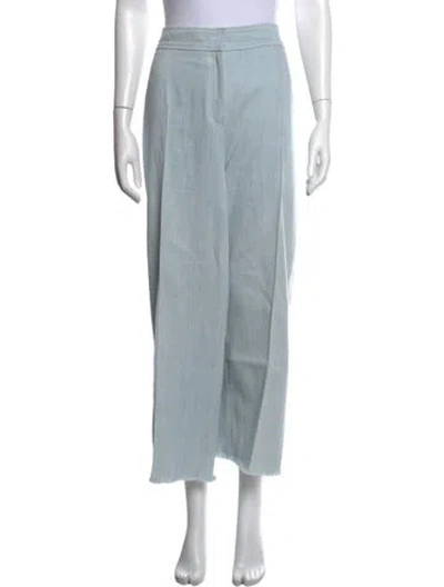 Pre-owned Akris Punto Wide Leg Pants In Blue
