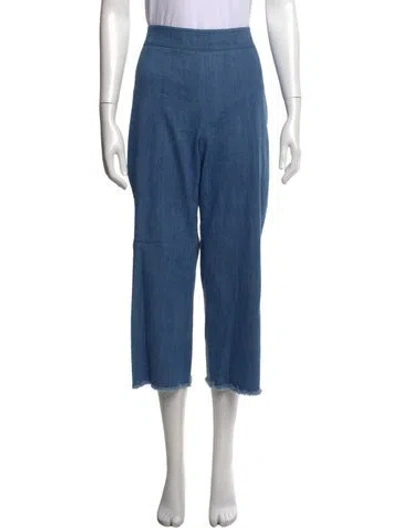 Pre-owned Akris Punto Wide Leg Pants In Blue