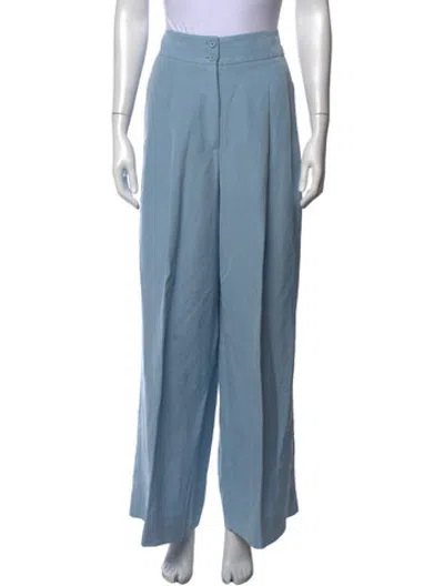Pre-owned Akris Punto Wide Leg Pants In Blue