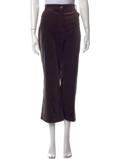 Pre-owned Akris Punto Wide Leg Pants In Brown