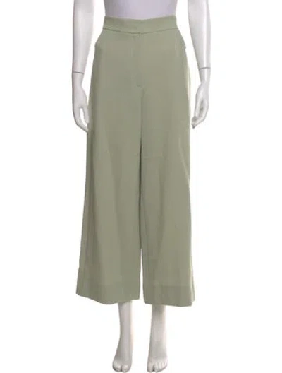 Pre-owned Akris Punto Wide Leg Pants In Green